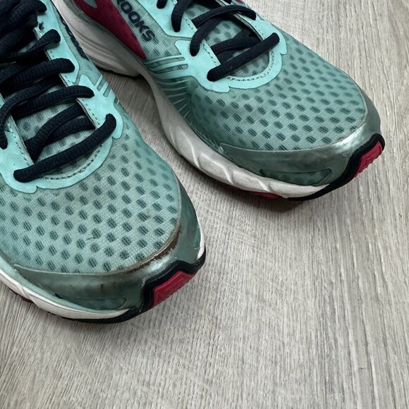 Brooks Launch 3 Shoes Womens Size 9 Teal Pink‎ Running Sneakers Athletic Walking - Picture 3 of 12